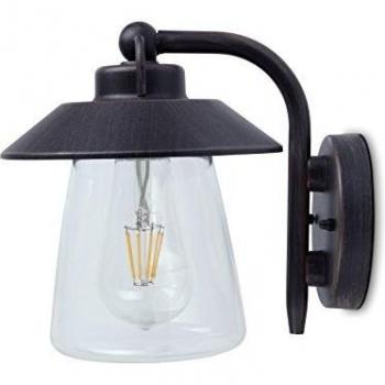 Cate Wall LED Light IP44 Black Rust Finish