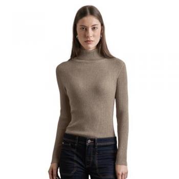 Pull à col roulé beige pour femme Street One taille 44