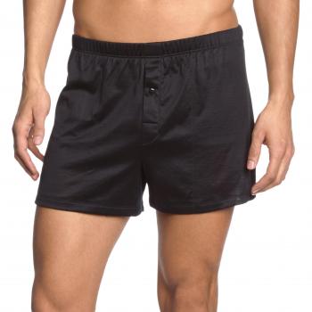 Hanro Black Cotton Boxer Briefs for Men XL