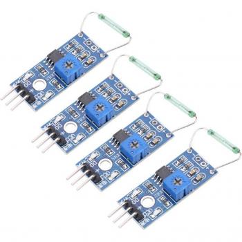 Capteur Reed 4 pièces – Module magnétique, état ouvert par défaut