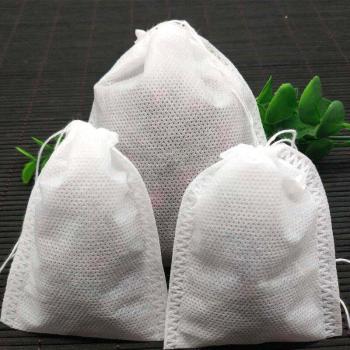 Sachets de thé jetables, 100 pièces en tissu non tissé