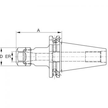 Mandrino a pinza Garant SK 50 A = 100