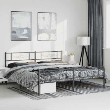 Cama metálica sin colchón 193x203 cm