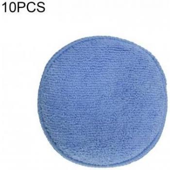 10Pcs Round Soft Microfiber Car Cleaning Pads