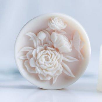 Silicone Mold for Peony Rose Soap