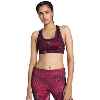 Reggiseno Puma 4KEEPS A Media Intensità Nero/Rosa XL