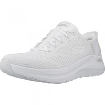 Skechers Damen Sneaker Arch‑Fit 2.0 – Weiß, 36, Slip‑In Komfort