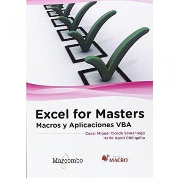 Excel for masters. Macros y aplicaciones vba