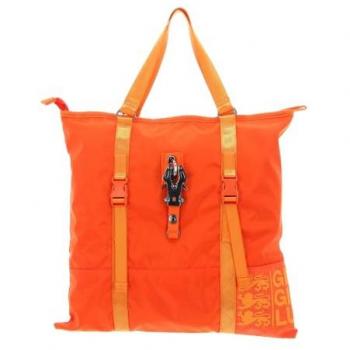 George Gina & Lucy 3Hat Up Soft Nylon Handbag 42 cm Neon Orange