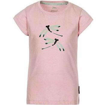 Trespass Fast-Drying Crew Neck Graphic Shirt, Candyfloss, 9-10 Anni Ragazze