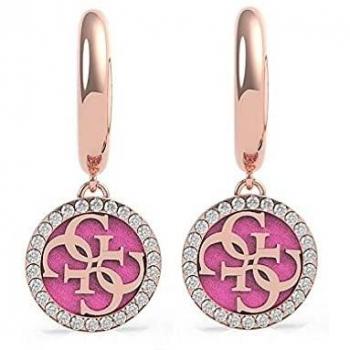 Pendientes Guess acero IP oro rosa UBE70252