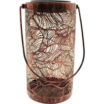 Terrace Decorative Solar Lantern with Metal Design
