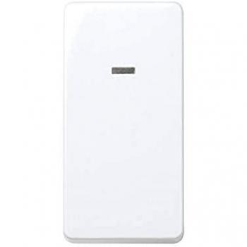 Interruptor unipolar Simon 27 con piloto blanco nieve