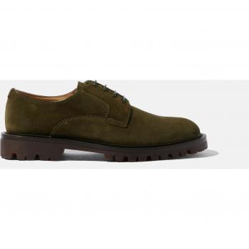 Camoscio 41,5 Green Suede Uomo Scarpe Basse Verde