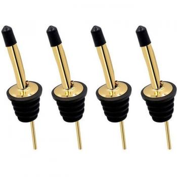 Gold Pour Spouts with Cap Covers