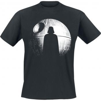 Star Wars T-Shirt Noir : Silhouette Étoile Noire – Taille M à 5XL