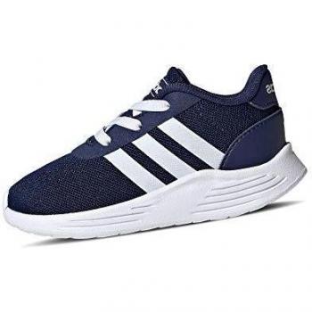 Adidas Lite Racer 2.0 Indoor, Unisex Kid's Running Shoe, Dark Blue/Ftwwht/Cblack, 8k UK (25.5 EU)