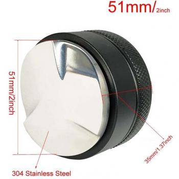 Stainless Steel Coffee Press Tamper 51‑58 mm for Portafilter