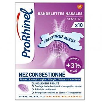 Prorhinel Bandelettes Nasales Transparentes Sensible