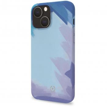 Custodia per cellulare Celly Watercolor per iPhone 13, colore Blu