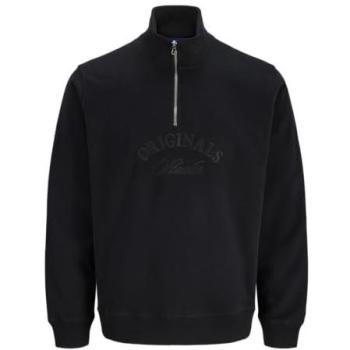 Plus Size Herren Sweatshirt 6XL Jack & Jones schwarz Rundhals