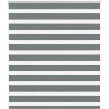Tapa Ventana Estor Cebra Gris Oscuro Ancho 116 cm – Material Poliéster