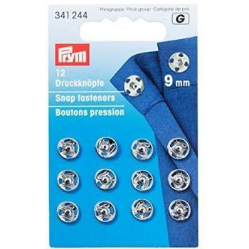 Boutons pressions argent 9 mm – Prym