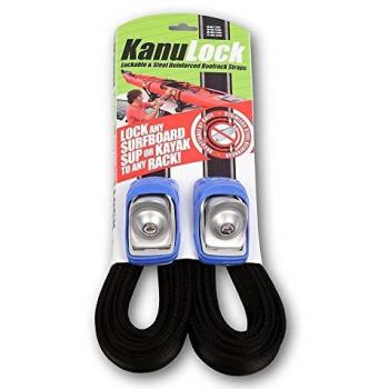 Kanulock 18' Lockable Tie‑Down Straps, Black Finish