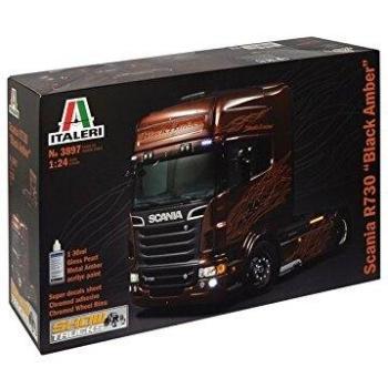 Italeri Scania R730 V8 Black Amber HGV Assembly Kit 1:24