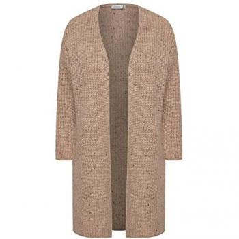 Damen Strickjacke FRANSA FPKaren Größe 44 Silber-Mink-Melange