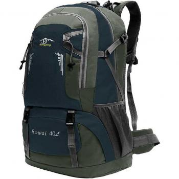 Sac à Dos 40L Bleu Foncé pour Camping et Randonnée