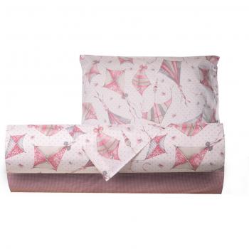 Completo letto singolo SmartDecoHome acquiloni rosa