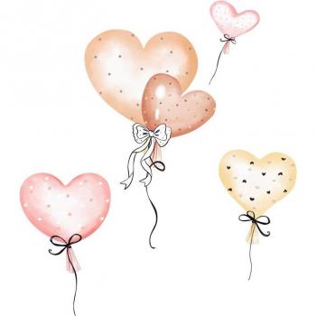 Butterfly and Balloon Wall Stickers for Baby Bedrooms