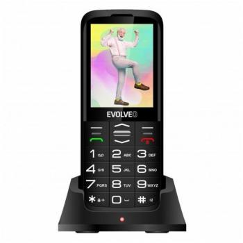 Evolveo EasyPhone XO FamilyPhone with Built‑in Charger – Black