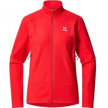 Haglofs Buteo Mid Full Zip Fleece Poppy Red S female