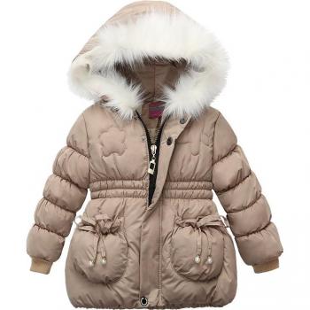 Plus Size Winterjas voor Kinderen met Capuchon