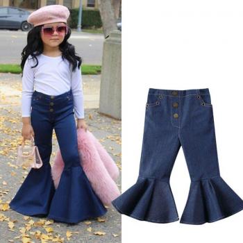 Toddler Girls' Boot Cut Denim Trousers
