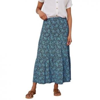Jupe Maxi M & Co Bleu 46