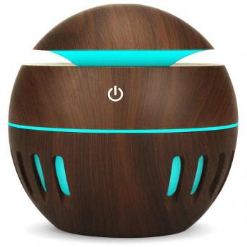 Vaporizador de Madera NEWKBO 130ml con 7 Luces