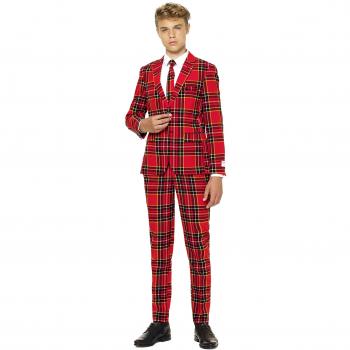 Festive Red Lumberjack Dress for Boy – 14