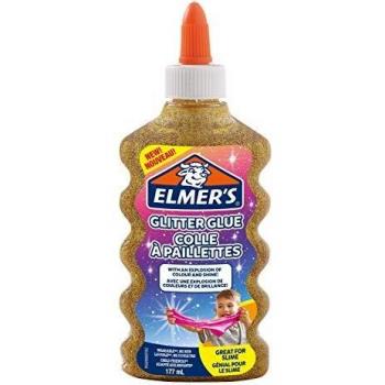 Elmer's Glitter Glue, Gold, Washable, 177 ml