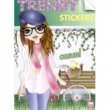 Trendy model stickers casual. Con adesivi