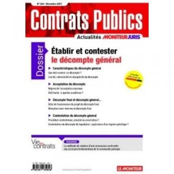 Actualité Commande Contrats Publics n.248 : Établir et contester le décompte général