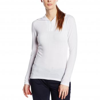 Trigema Damenlangshirt 584810 – Weiße Variante, Größe 56