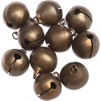 10Pcs Decorative Copper Jingle Bells for Christmas Crafts