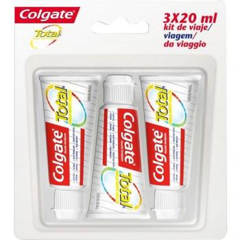 Dentifricio Colgate Total Original Formato Viaggio 3x20ml