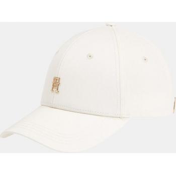 Tommy Hilfiger Damen Cap Essential Chic mit goldfarbenem Logo-Pin