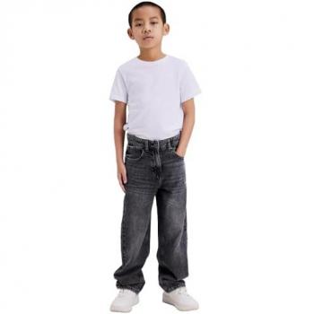 Jeans Dritti per Bambino Ryan 318 Grigio Scuro 8 Anni