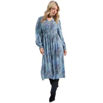 V‑Neck Printed Midi Dress in Purple – Dorothy Perkins, Size 18 Female
