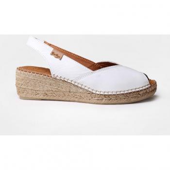 Espadrillas Toni Pons Zeppa in Esparto, design Bernia‑p, EU 35 bianco